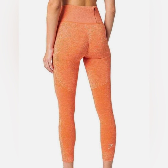 Gymshark Vital Boost Legging in Heat Red Marl SZ M - Picture 1 of 11
